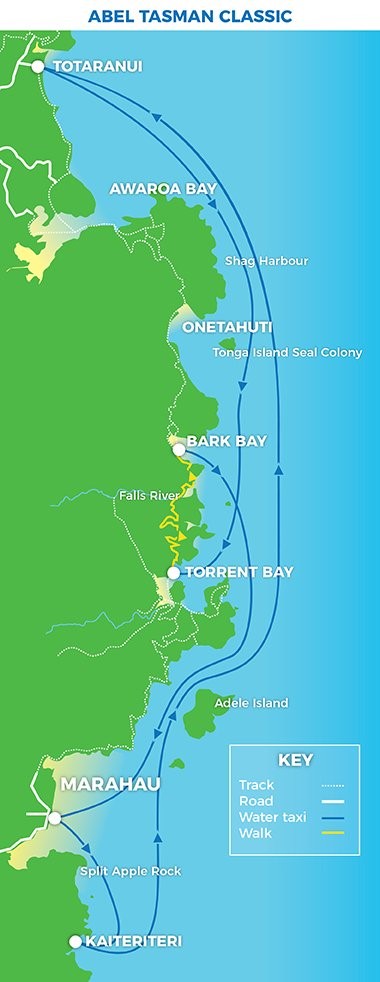abel tasman route
