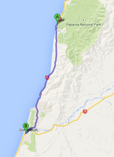 punaikaiki to greymouth